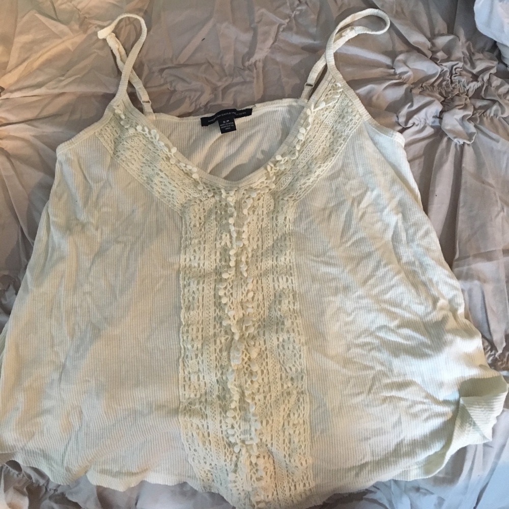 American Eagle crochet front tank