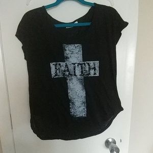 Black faith shirt