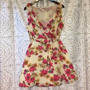 Floral Wrap Dress