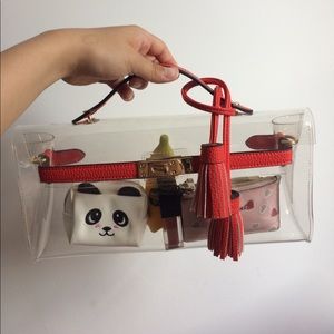 PVC clutch/crossbody bag