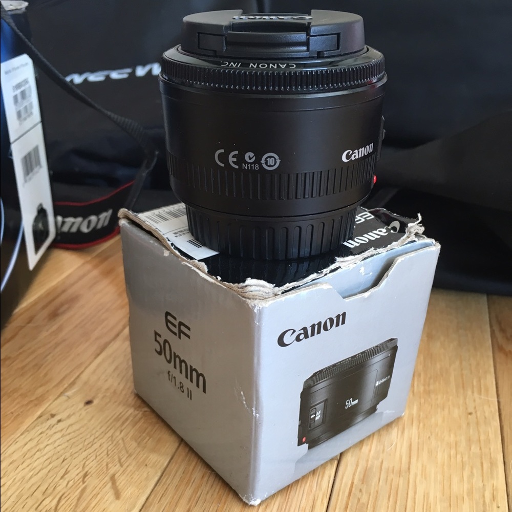 Canon EF 50mm 1.8 prime lens
