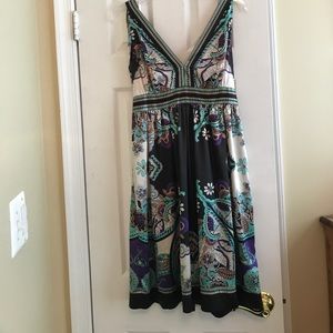 Ice bohemian satin dress
