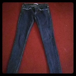 Dark blue skinny levi jeans