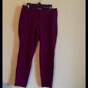 Purple Pixie Mid-Rise Pants
