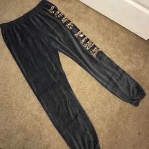 VS PINK velour Sweatpants