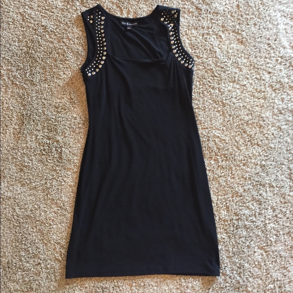 Black Studded Rock and Republic Dress