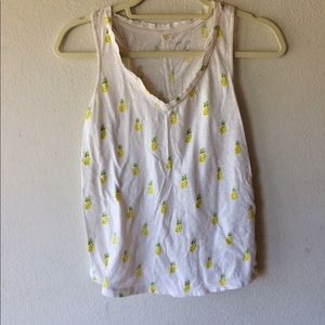 super cute pineapple tank top