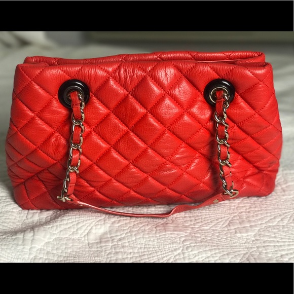 Kate Spade Gold  Maryanne Red Quiled Leather Bag - Picture 4 of 7
