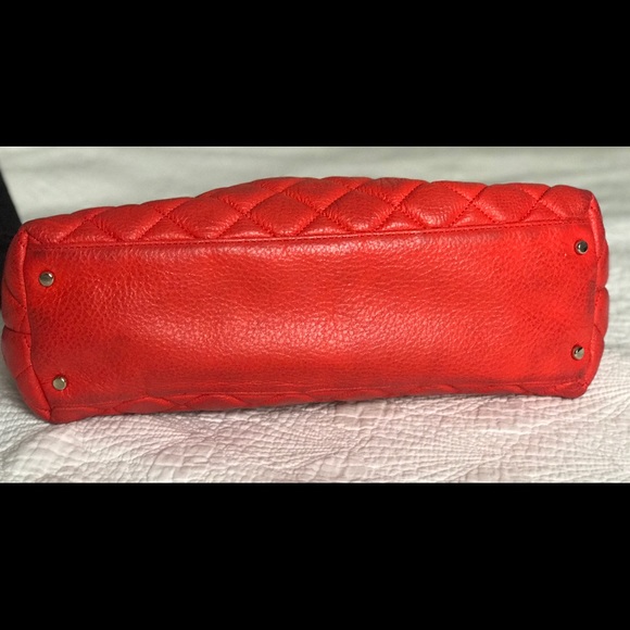 Kate Spade Gold  Maryanne Red Quiled Leather Bag - Picture 6 of 7