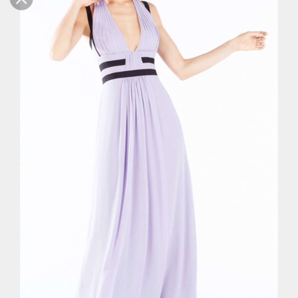 BCBG lilac evening dress