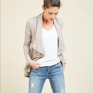 Modcloth draped asymmetrical sweatshirt