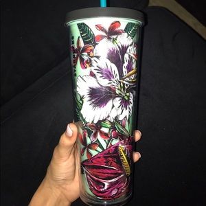 Ventil Starbucks floral ice cup