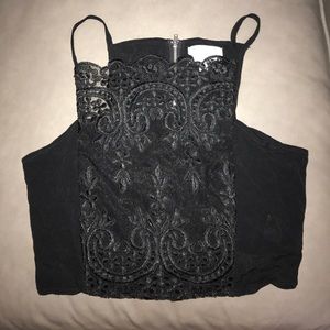 Kendall & Kylie lace crop top