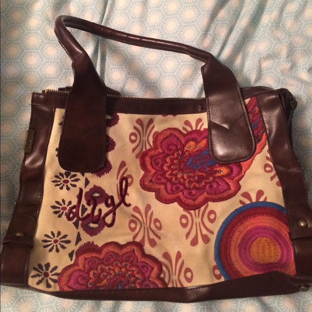 Desigual Embroidered Purse