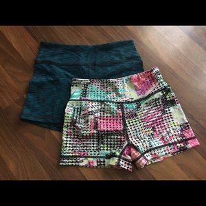 2 xs spandex shorts