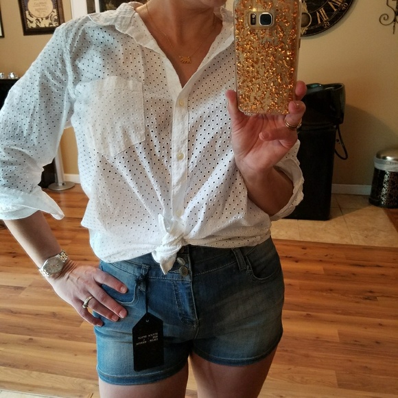 GAP Tops Gap Button Up Boho Type Top Wshorts Poshmark