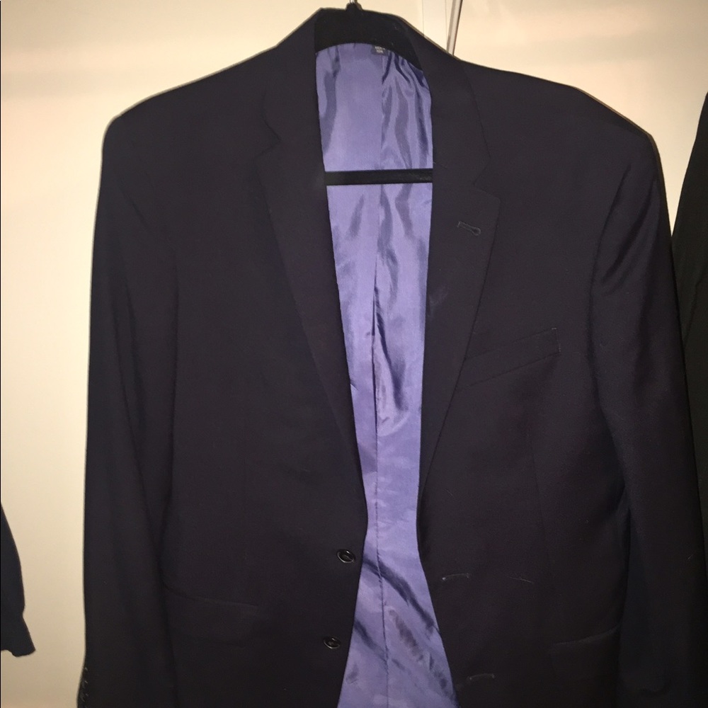 Jos A Bank slim fit navy suit jacket