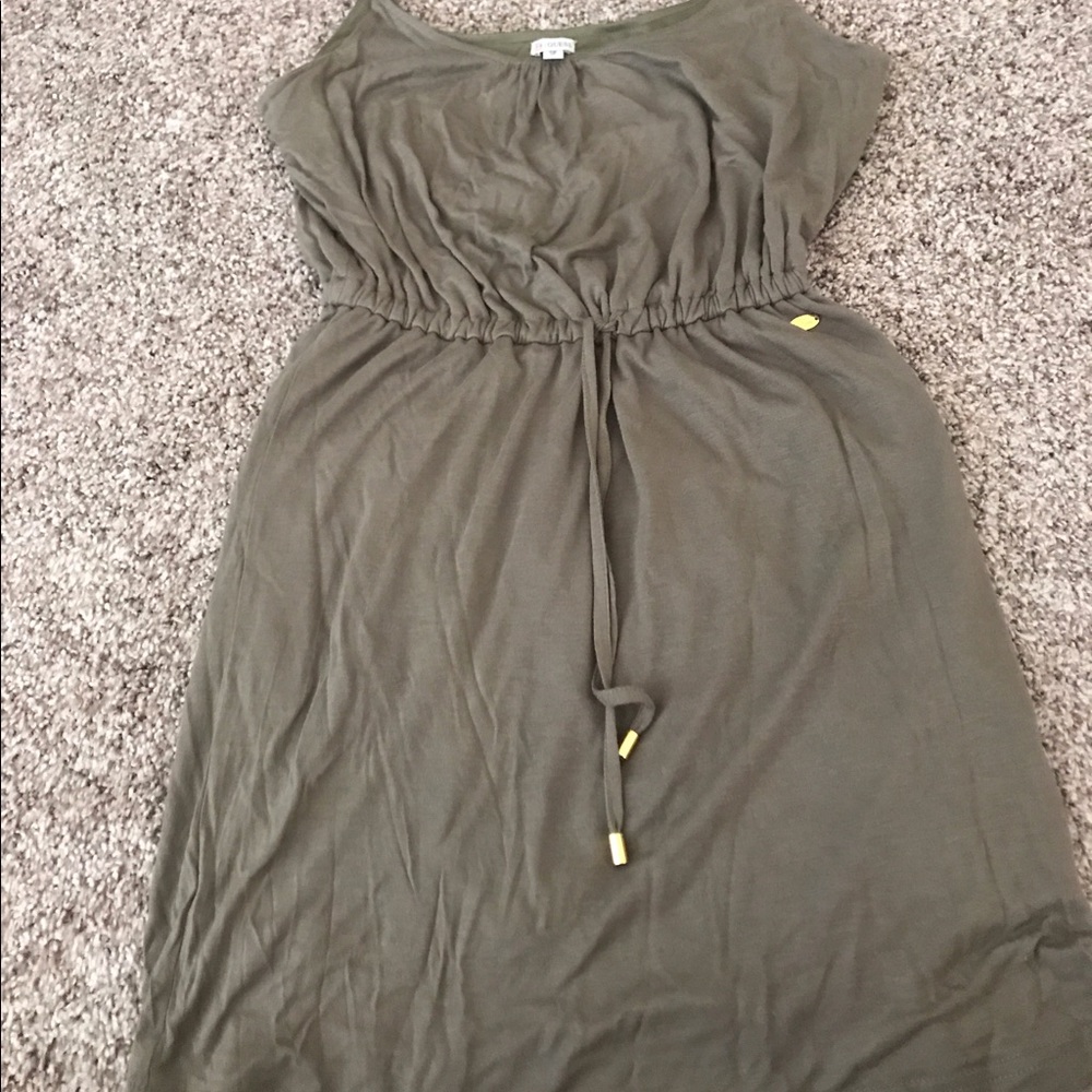 Army green summer dress