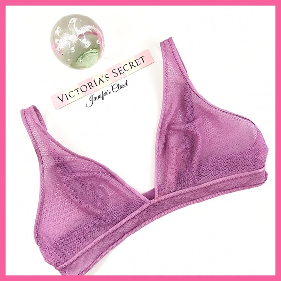 •Victoria's Secret• Mesh plunge bralette - Picture 2 of 4
