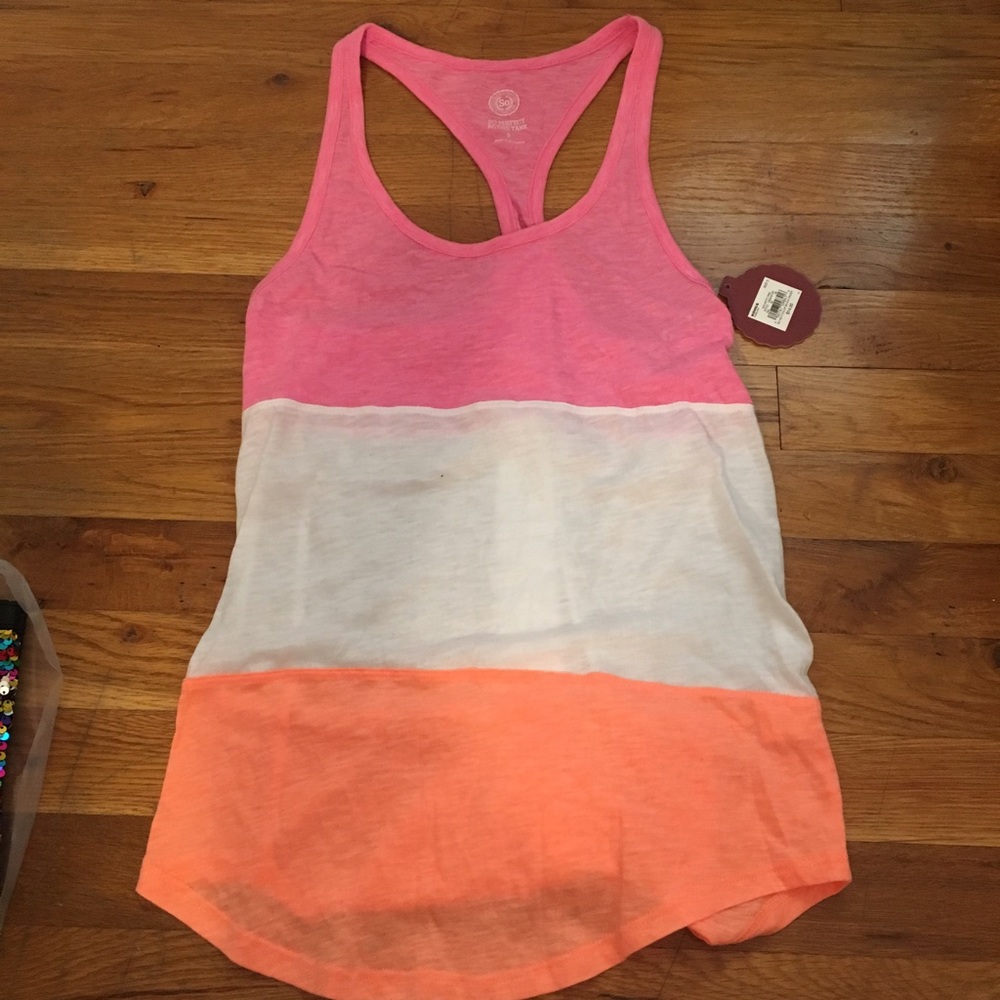 Color block tank top