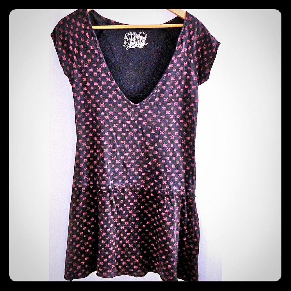 Easy-care summer mini dress S