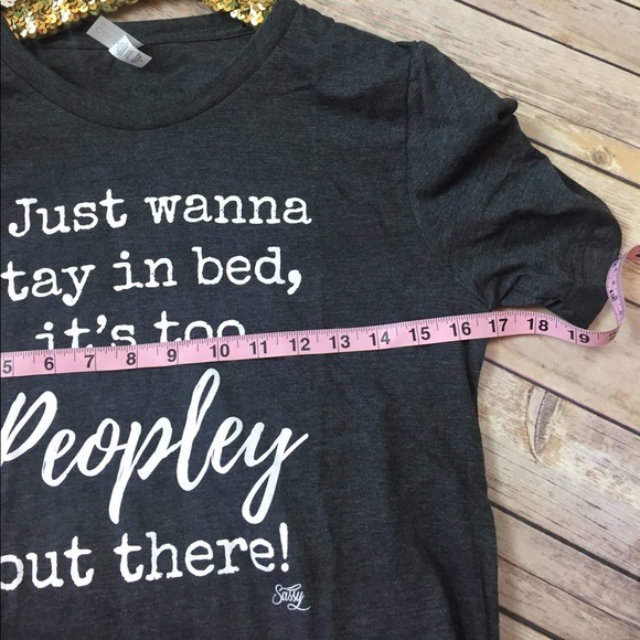 Size small too Peopley out there Tee - Picture 2 of 5