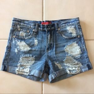 Signature 8 boyfriend denim cut offs