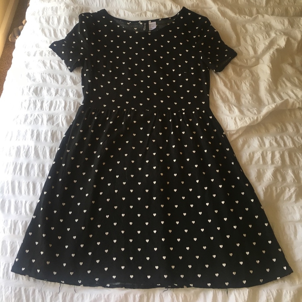 Babydoll Heart Patterned Dress