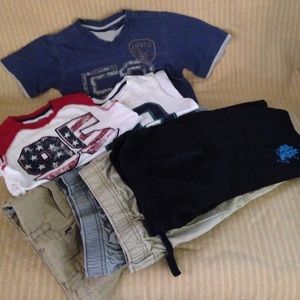Boys Assorted Shirts and Shorts Bundle