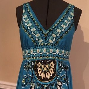 Summer sun dress with great detail