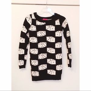 Betsey Johnson 🎀 Dice Sweater