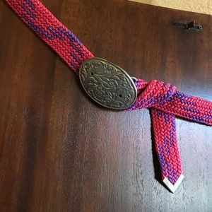 🌷Pink and purple western style rope belt 🌷