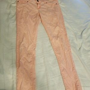 Pink skinny jeans