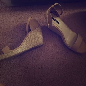 Trendy Beige Wedges