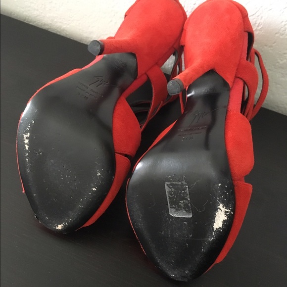 Giuseppe Zanotti red cut out heels - Picture 3 of 4