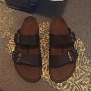 Dark Brown Arizona Birkenstocks