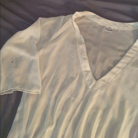 NWOT Sheer white bathing suit cover up - Picture 2 of 4