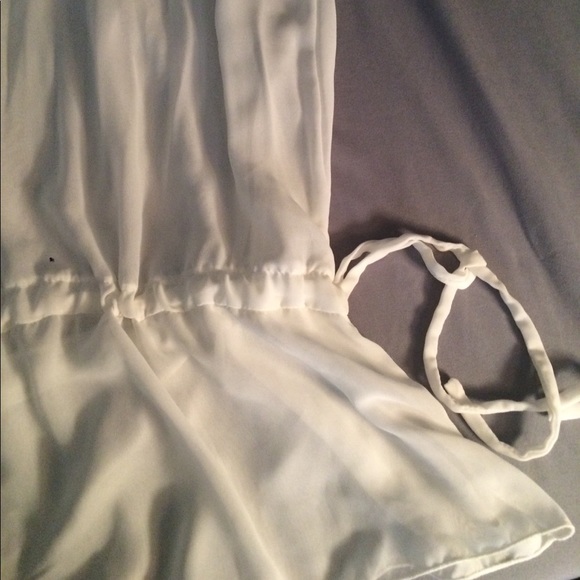 NWOT Sheer white bathing suit cover up - Picture 3 of 4