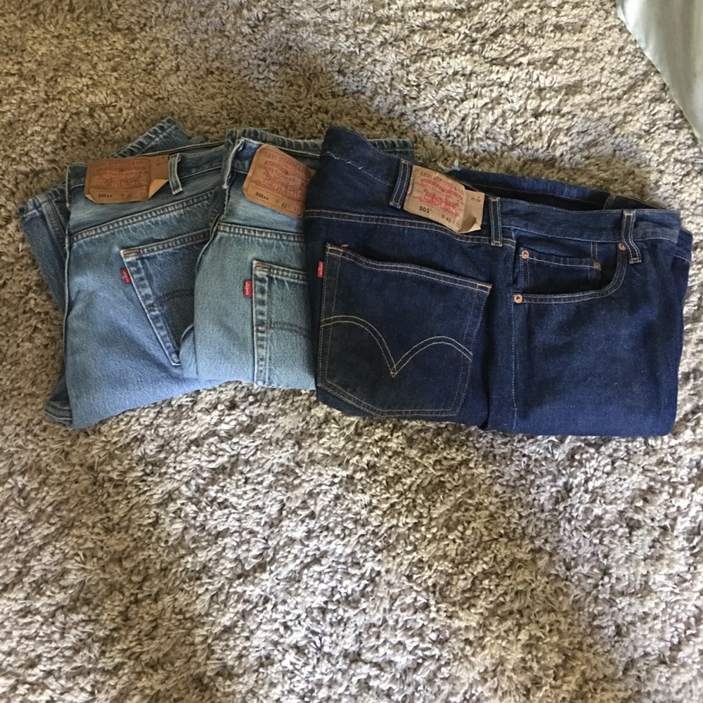 Levi's button fly shrink to fit