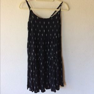 black patterned dress