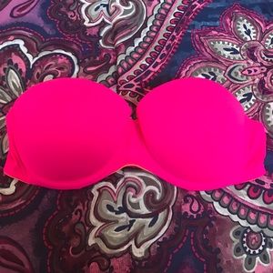 Bright PINK Victoria's Secret Strapless Bra