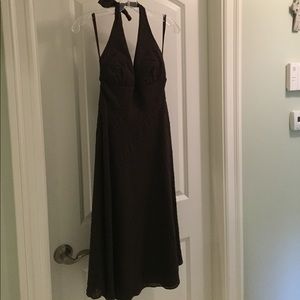 Jcrew size 2 brown halter dress.