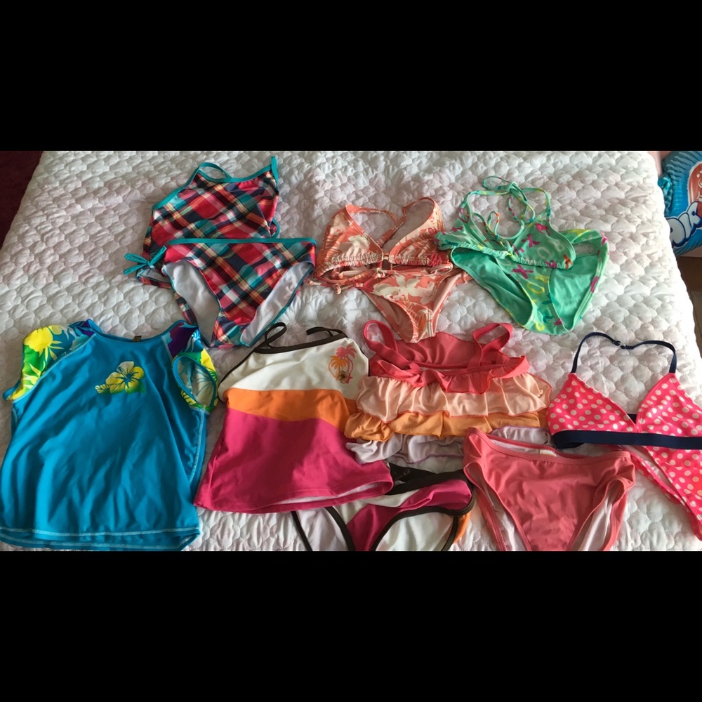 Girls Bikinis and Rash guards