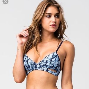 Tillys Shibori Wrap bralette bikini top