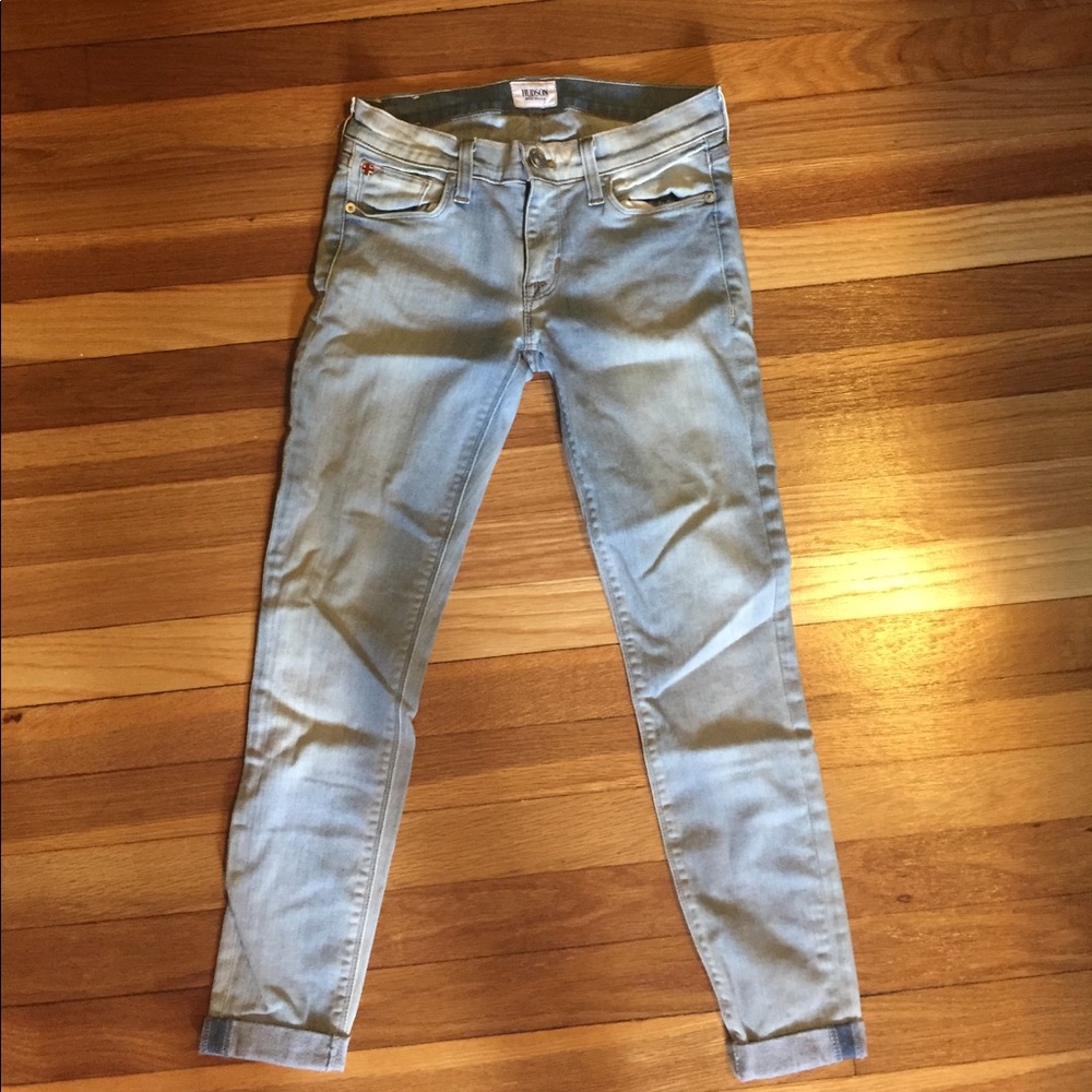 Light cropped Hudson jeans