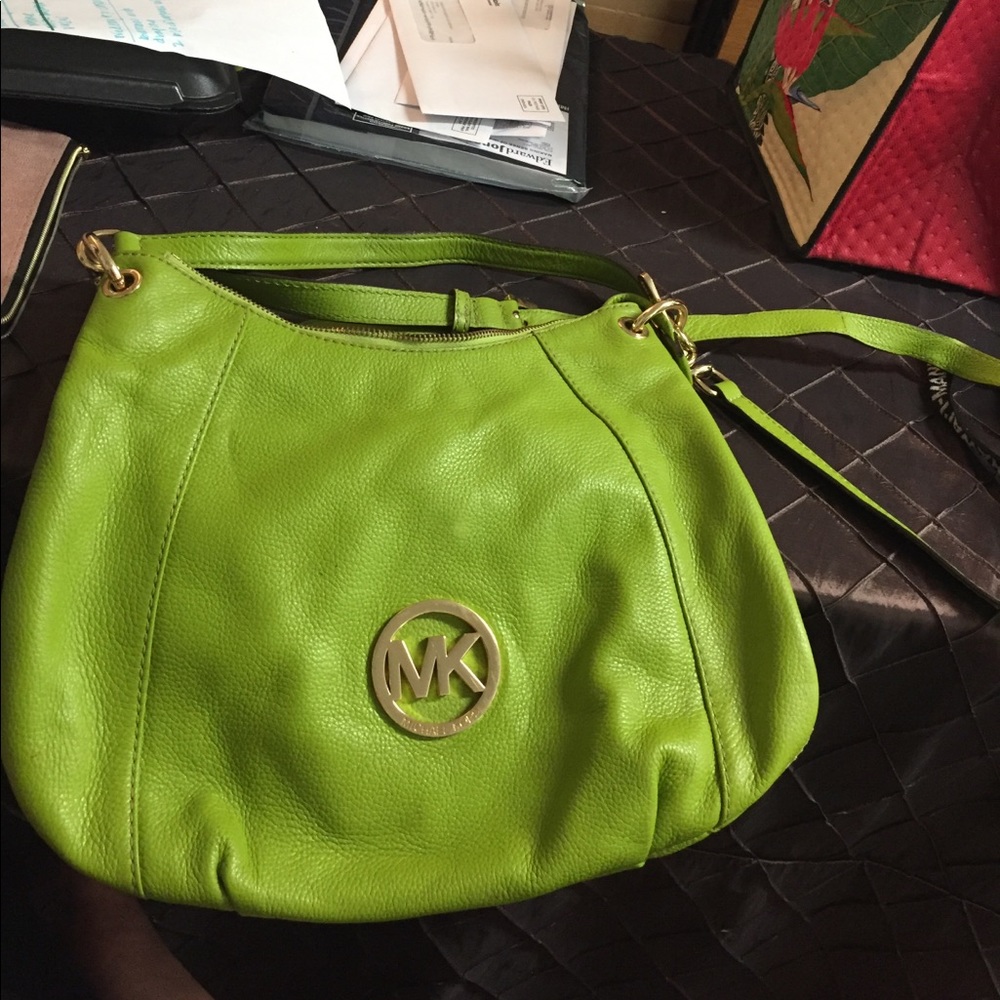 Michael Kors Lime Green Purse