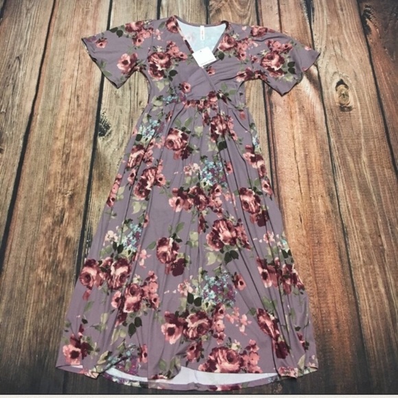 orange creek floral dress
