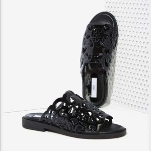Black Miista slide-on sandals