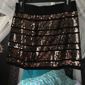 Spunky Sequin Pencil Skirt