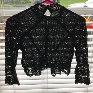 Forever 21 lace crop top
